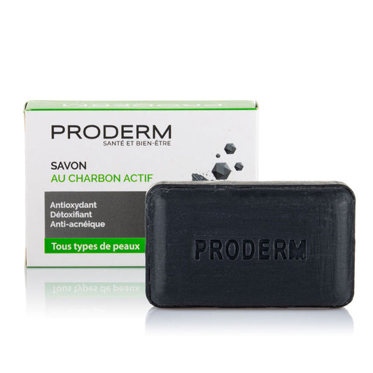 Savon proderm charbon actif